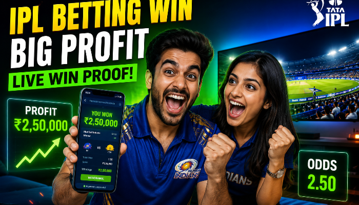 Cricket win celebration with IPL betting