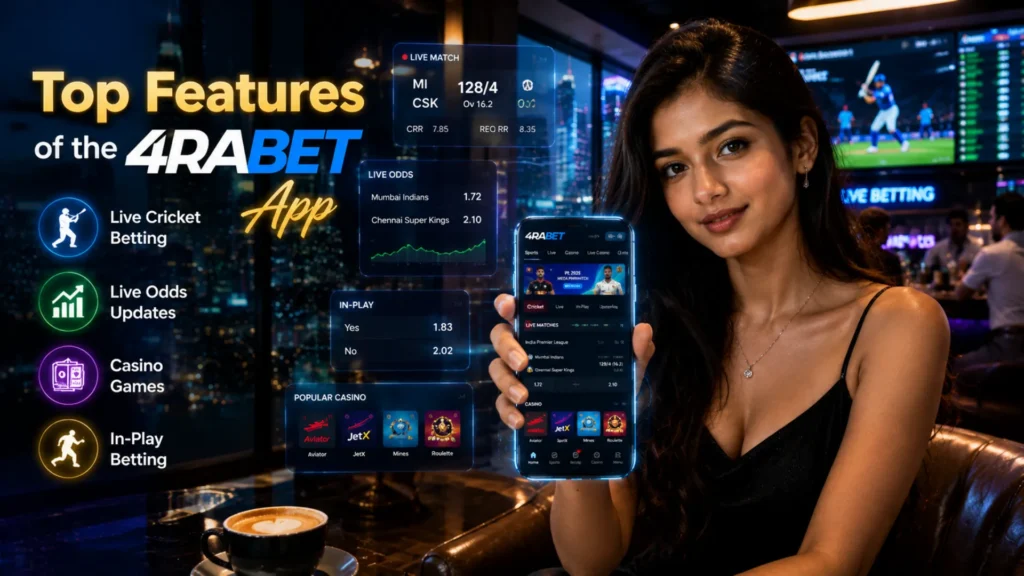 How to Download and Install 4rabet APK on Android Indian woman downloading and installing 4rabet APK on Android smartphone