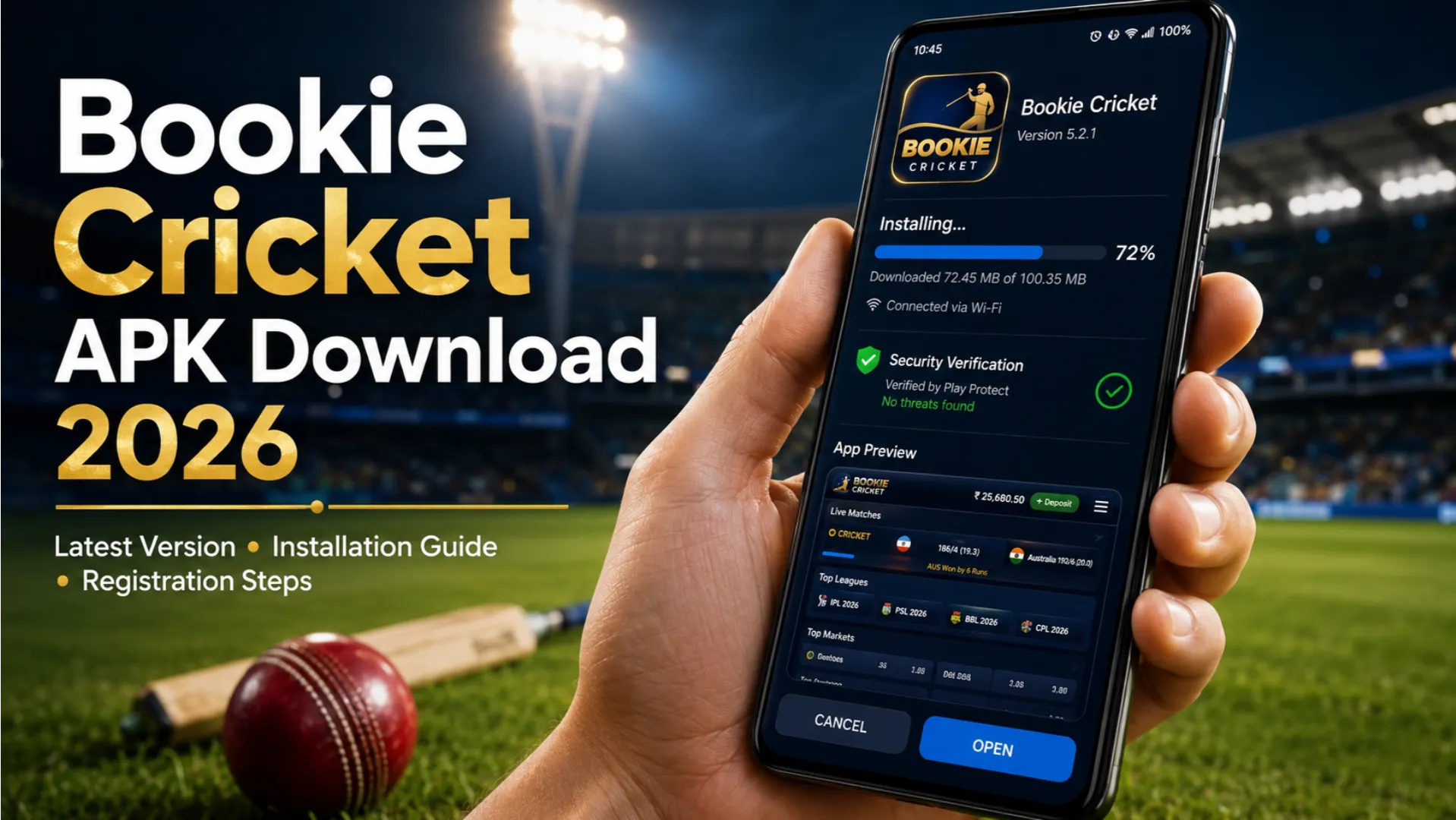Bookie Cricket APK Download 2026 – Latest Version, Registration & Installation Guide